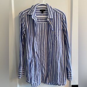 Classic J.Crew Striped Button Up, Size 0